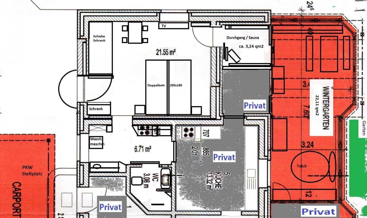 Kommod Stuv - Fewo Fuer 2 Personen Mit Wintergarten Und Sauna Langstedt Exteriér fotografie